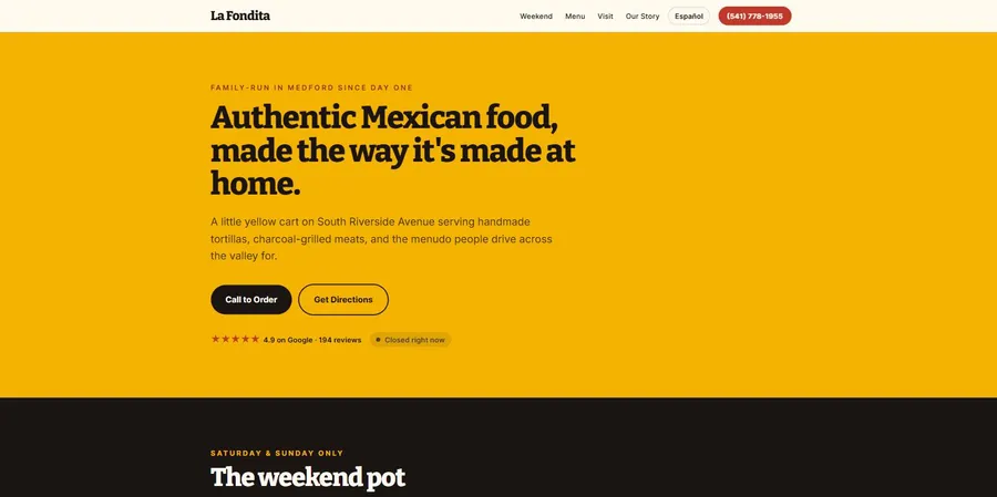 La Fondita website